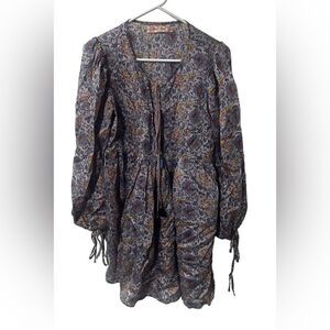 TRAFFIC PEOPLE Anthropologie printed boho dress